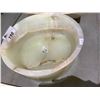 Image 3 : NATURAL STONE MARBLE ROUND VESSEL SINK 17X6"