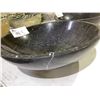 Image 2 : NATURAL STONE ONYX MARBLE ROUND VESSEL SINK 17X5-1/2"