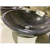 Image 3 : NATURAL STONE ONYX MARBLE ROUND VESSEL SINK 17X5-1/2"