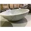 Image 2 : NATURAL STONE MARBLE ROUND VESSEL SINK 17X5-1/2"