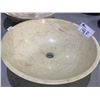 Image 3 : NATURAL STONE MARBLE ROUND VESSEL SINK 17X5-1/2"