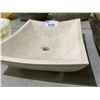 Image 3 : NATURAL STONE MARBLE VESSEL SINK 18-1/2X14-1/2X5"