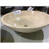 Image 2 : NATURAL STONE MARBLE ROUND VESSEL SINK 17X5-1/4"