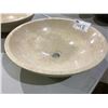 Image 3 : NATURAL STONE MARBLE ROUND VESSEL SINK 17X5-1/4"