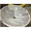 Image 3 : NATURAL STONE MARBLE ROUND VESSEL SINK 17X5-1/2"