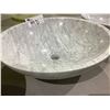 Image 2 : NATURAL STONE MARBLE VESSEL SINK 17X5-1/2"