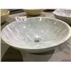 Image 2 : NATURAL STONE MARBLE ROUND VESSEL SINK 17X5-1/2"