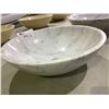 Image 2 : NATURAL STONE MARBLE ROUND VESSEL SINK 17X5-1/4"