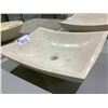 Image 2 : NATURAL STONE MARBLE VESSEL SINK 18-1/2X14-1/2X5"