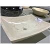 Image 3 : NATURAL STONE MARBLE VESSEL SINK 18-1/2X14-1/2X5"
