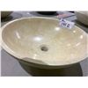 Image 3 : NATURAL STONE MARBLE ROUND VESSEL SINK 17X5-1/2"