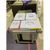 Image 2 : MARINA BARON 91894100 JUMBO INOX 60 3X15+1X7 LT WASTEBASKETS MADE IN ITALY