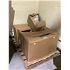 Image 1 : PALLET OF 3 AMC169DX450 ITEMS AND BOX OF ASSORTED TEXTILE SAMPLES