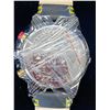 Image 2 : MEN'S RUCKSTUHL CHRONOGRAPH WATCH, MODEL R120, BLACK MULTI-FUNCTION DIAL, BLACK GENUINE LEATHER