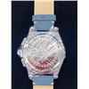 Image 2 : MEN'S LATOR CALIBRE L9180 CHRONOGRAPH WATCH  42 MM CASE, BLUE DIAL WITH YELLOW DETAILING, BLUE