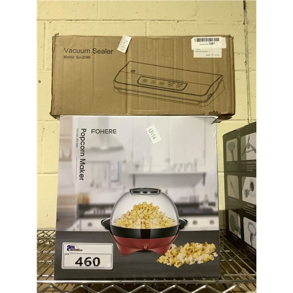 FOHER POPCORN MAKER AND VACUUM SEALER