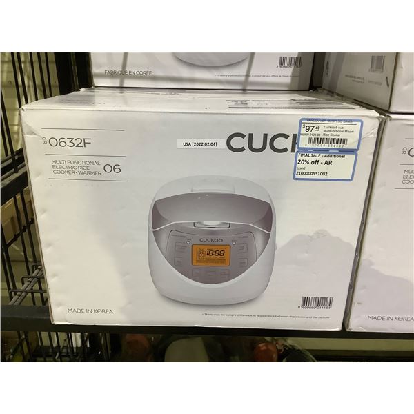 CUCKOO CR0632F MULTIFUNCTIONAL ELECTRIC RICE COOKER/WARMER