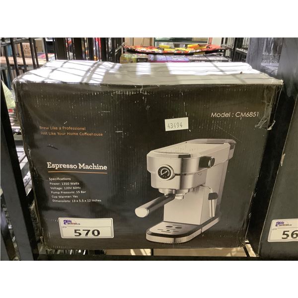ESPRESSO MACHINE MODEL CM6851