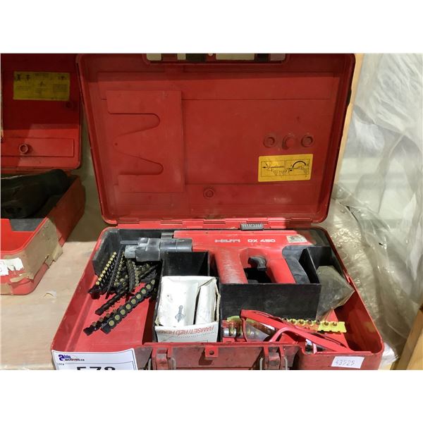 HILTI POWDER-ACTUATED TOOL DX 450 IN CASE