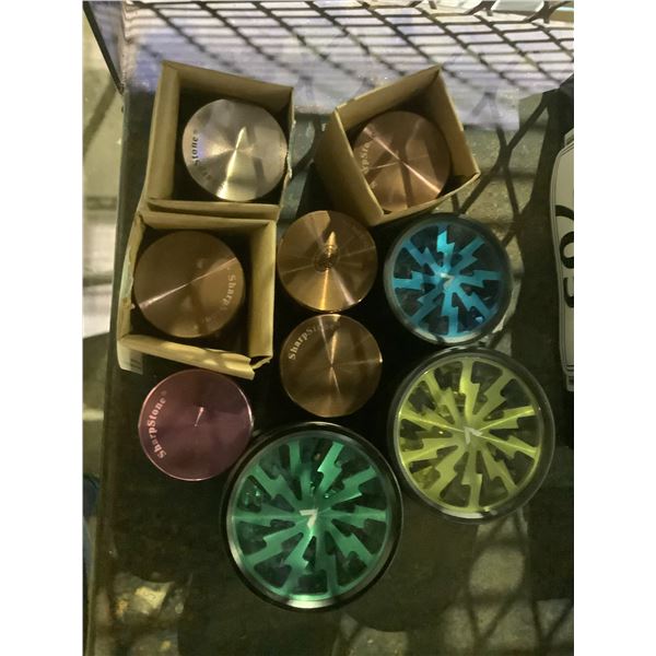 9 ASSORTED GRINDERS INCLUDING; HAMMERCRAFT & SHARPSTONE
