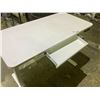 Image 3 : *TESTED WORKING* ELECTRIC HEIGHT ADJUSTABLE DESK WITH STORAGE TRAY & USB PORT (TRAY NEEDS REPAIRS)
