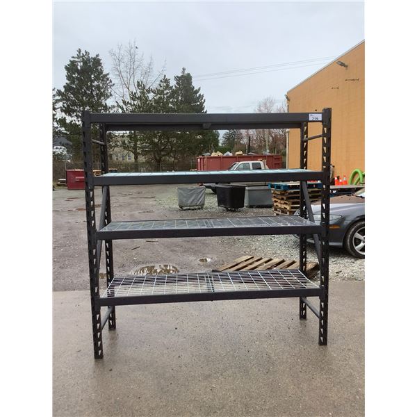 77"W X78"H X 24"D 4 TIER METAL RACKING