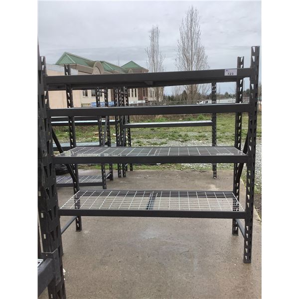 77"W X78"H X 24"D 4 TIER METAL RACKING