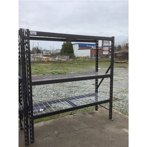 77"W X78"H X 24"D 3 TIER METAL RACKING