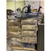 Image 2 : PALLET OF STORAGE LOCKER CONTENTS INCLUDING; ROLLING OFFICE CHAIR, SHOWER BENCH & MORE