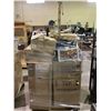 Image 2 : PALLET OF STORAGE LOCKER CONTENTS INCLUDING; BED FRAME, LOAD BAR, CLOTHING & MORE