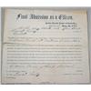 Image 1 : 1860 USA "FINAL ADMISSION AS A CITIZEN" DOCUMENT W
