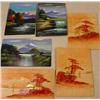 Image 1 : LOT OF 6 EARLY JAPANESE POSTCARDS - INCL. HANDPAIN