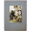 Image 1 : MOUNTED PICTURE OF KIDS ON PONY - 1 W/ WOOLY CHAPS