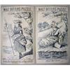 Image 1 : LOT OF 2 VICTORIAN TRADE CARD PUZZLES - MALT BITTE