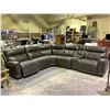 Image 1 : *TESTED WORKING* 6-PIECE SECTIONAL RECLINING SOFA WITH USB PORTS, POWER SOCKETS & POWER CORDS (RIGHT