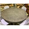 Image 3 : ROUND DINING TABLE WITH 4 CHAIRS 60X30" (SOME PHYSICAL DAMAGE)