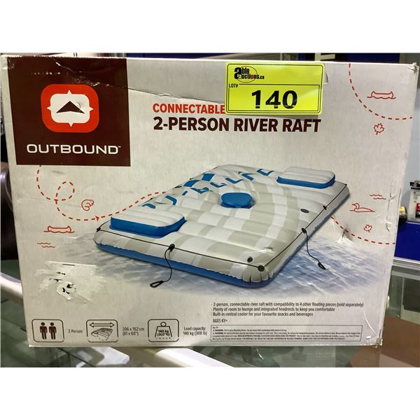 *NEW* OUTBOUND CONNECTABLE 2-PERSON RIVER RAFT 81X60