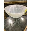 Image 2 : GLASS BOWL ON STAND 15-1/2" DIAMETER & 14-1/2" HEIGHT WITH STAND