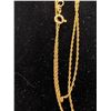 Image 2 : 14K CHAIN (16") WITH 14K CROSS PENDANT SET WITH DIAMOND, PEARLS AND SAPPHIRE