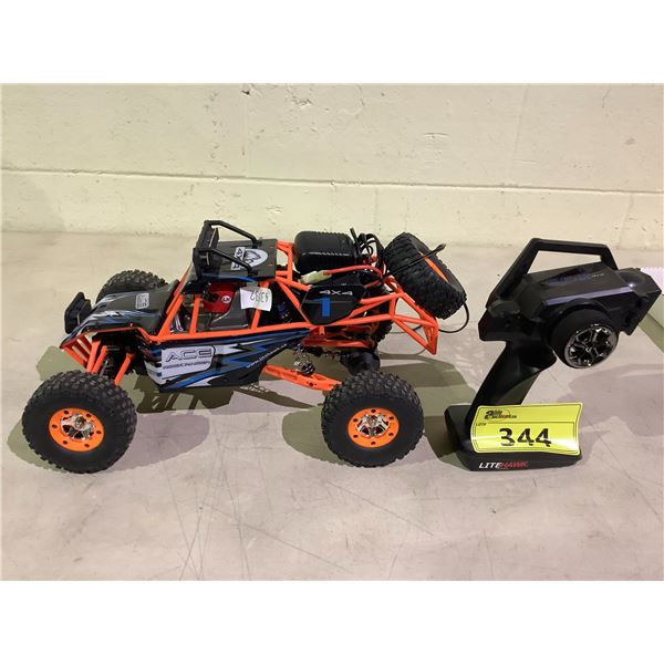 *TESTED WORKING* LITE HAWK ACE ROCK RACER RC CAR WITH REMOTE