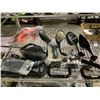 Image 2 : ASSORTED MOTORCYCLE PARTS INCLUDING; SIDE VIEW MIRRORS, ELECTRONIC TIRE PRESSURE GAUGE DIRT BIKE