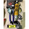 Image 2 : ASSORTED MOTORCYCLE PARTS INCLUDING; SHOCK ABSORBER, QUICK ACTION SYSTEM, DAYTONA SIDE MIRROR KIT &