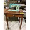 Image 2 : DOMESTIC SEWING MACHINE WITH FOLDING SEWING TABLE