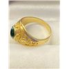 Image 2 : 18K (STAMPED 750) GREEN SAPPHIRE RING SIZE 5.5 (5.8G)