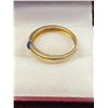 Image 2 : 14K RING SET WITH BLUE STONE SIZE 7