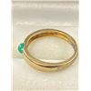 Image 2 : 14K RING SET WITH GREEN STONE SIZE 7