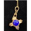 Image 2 : 14K LAPIS LAZULI NECKLACE (5.7G)