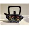 Image 1 : COLOUR ENAMELED YIXING HANDLE TEAPOT