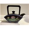 Image 3 : COLOUR ENAMELED YIXING HANDLE TEAPOT