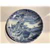 Image 2 : BLUE AND WHITE 'MARKET BRIDGE' PLATE